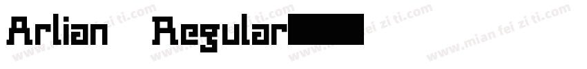 Arlian Regular字体转换